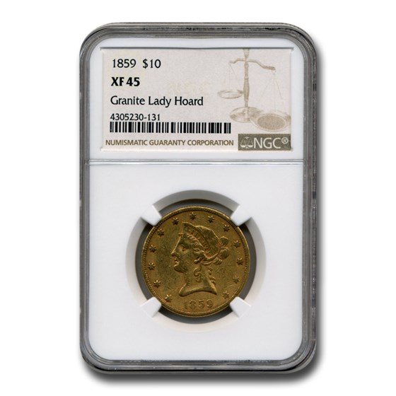 1859 $10 Liberty Gold Eagle XF-45 NGC 1859 $10 Liberty Gold Eagle XF-45 NGC